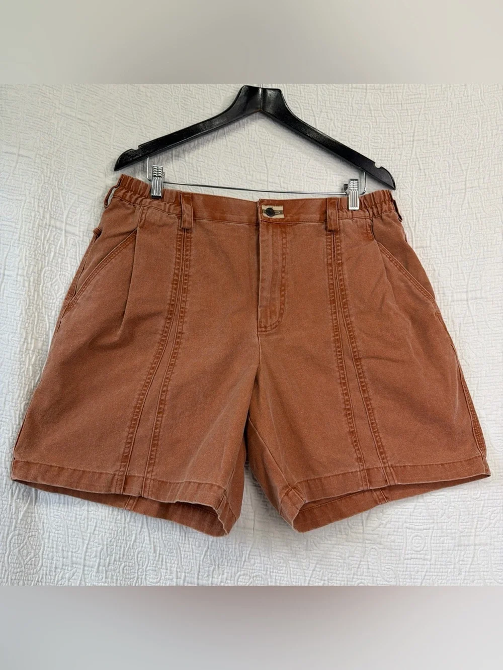 Territory Ahead Vtg Mens Large Shorts Life Of Riley Sunwashed Clay Cotton Canvas